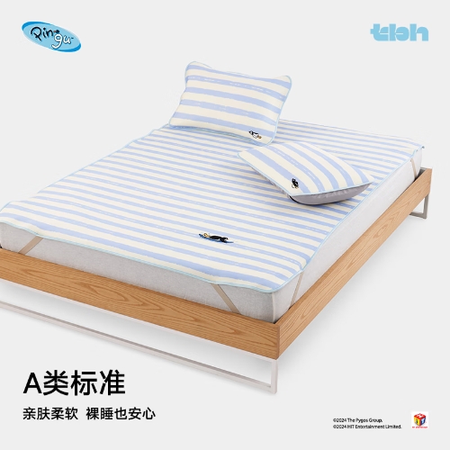 野兽派家居（tbh）Pingu合作系列凉感软席可折叠空调席子可机洗凉席夏 180cmx200cm
