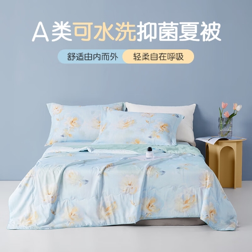 博洋 床上用品 双人夏被空调被春秋被冬被夏凉被子单人双人被芯 沪 夏凉被—晕染玫瑰 150*210cm