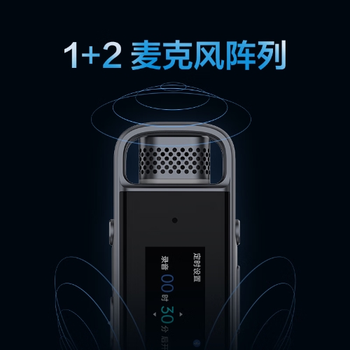 科大讯飞智能录音笔H1Pro 专业高清降噪会议录音转文字翻译 32G内存 小巧随身便携录音笔取证学习