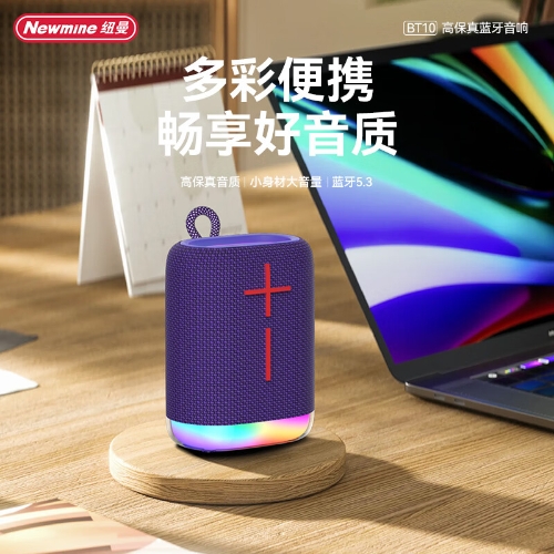 纽曼蓝牙音响无线音箱便携式迷你重低音炮BT10