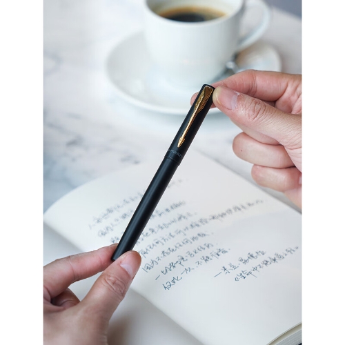 派克（PARKER）签字笔 圆珠笔 威雅XL经典黑金夹宝珠笔