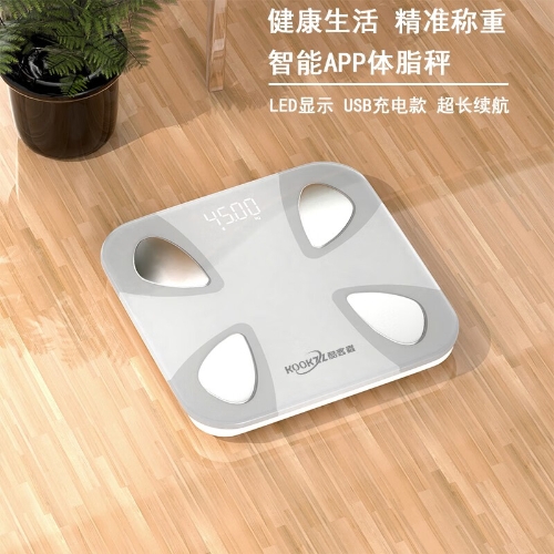 KOOKZZ德国酷客者智能体脂秤电子秤人体秤家用体重秤高精准27项身体数据检测