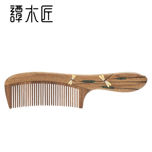 谭木匠木梳子套盒亭亭玉立细齿家居日用馈赠亲友实木减少静电玉檀木清香