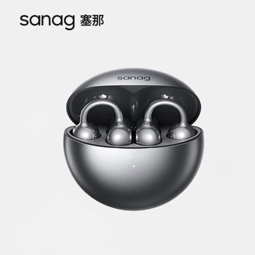 SANAG塞那S6SProAI蓝牙耳机耳夹式 骨传导概念无线开放式 跑步运动耳机通话降噪挂耳适用于华为小米苹果