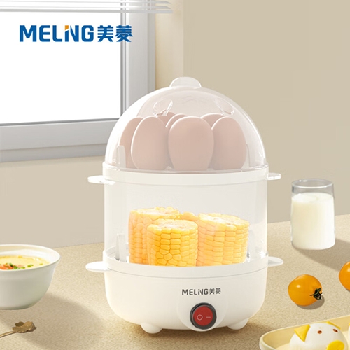 美菱（MeiLing）煮蛋器MUE-LC3503双层智能断电早餐机鸡蛋小蒸锅 单层 美菱煮蛋器 MUE-LC3503