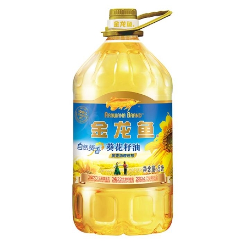 金龙鱼 葵花籽油阳光鲜榨原香葵花仁油 5L