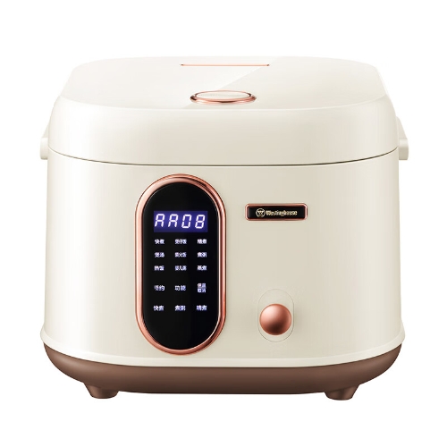 西屋（Westinghouse）多功能电饭煲WRC0436智能预约4L不粘内胆触控面板860W电饭锅 杏仁白 4L