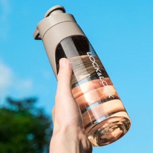 乐扣乐扣（locknlock）塑料杯男女随手杯大容量户外运动夏季健身学生水杯 HLC694FU 灰色 800ml