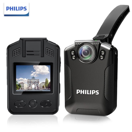飞利浦（PHILIPS）VTR-8101 执法记录仪 高清摄像随身执法记录仪胸前便携式记录256G